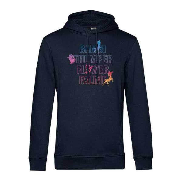 Bambi Mikina Unisex (Bambi Characters Names Stacked)