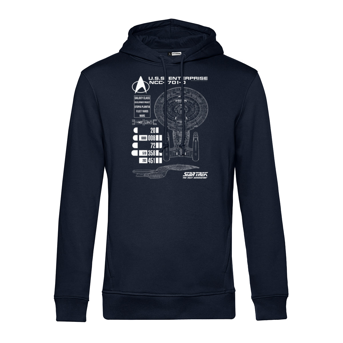 Star Trek Mikina Unisex (Ship Schematics)