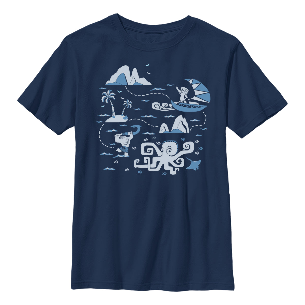 Disney Moana Dětské Triko (Voyage Collage Kids T-shirt)