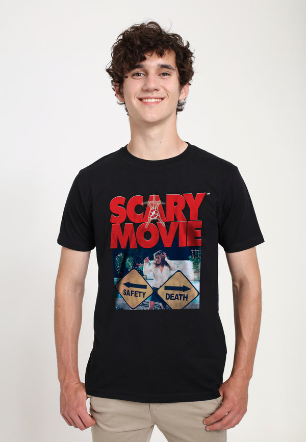 Scary Movie Tričko Unisex (Scary Movie Official Safety vs Death Graphic)