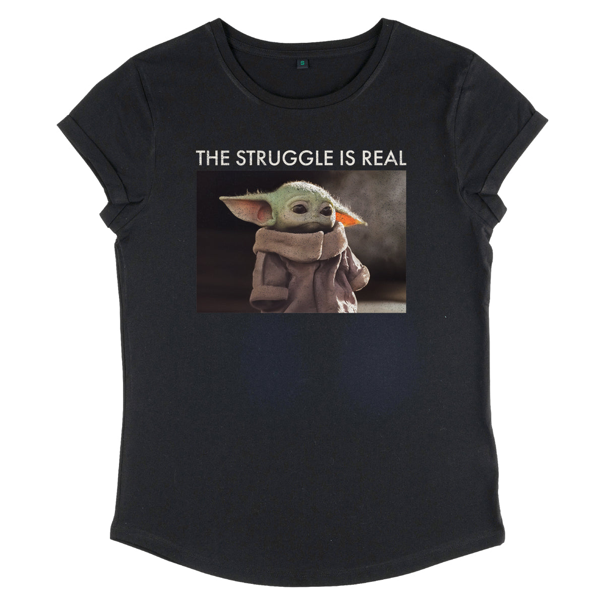 Star Wars: The Mandalorian Tričko Dámské (Baby Yoda Meme)