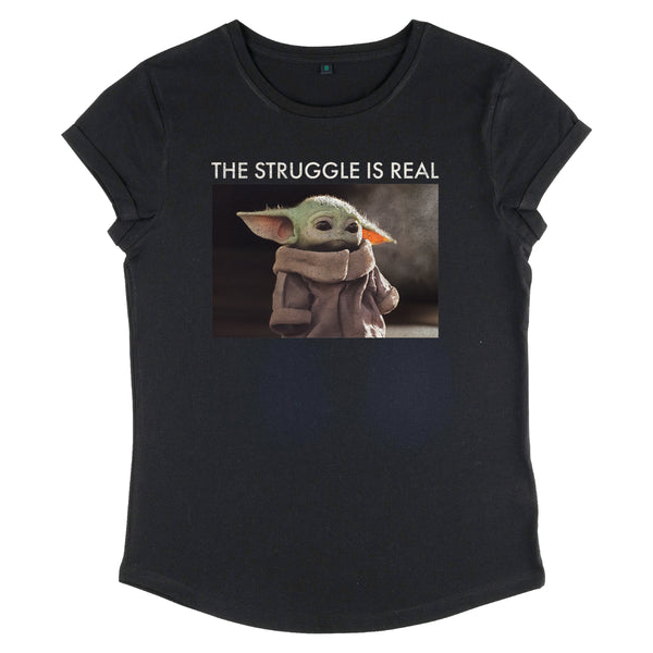 Star Wars: The Mandalorian Tričko Dámské (Baby Yoda Meme)