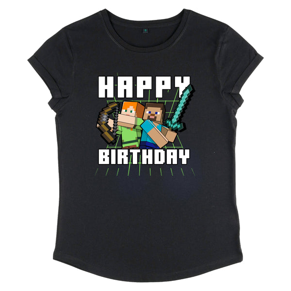 Minecraft Tričko Dámské (Minecraft Birthday)