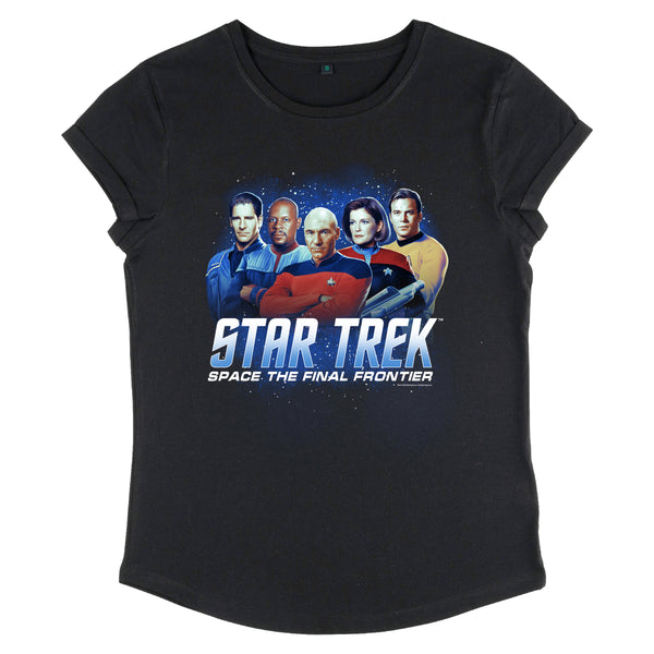 Star Trek Tričko Dámské (Captains of Space)