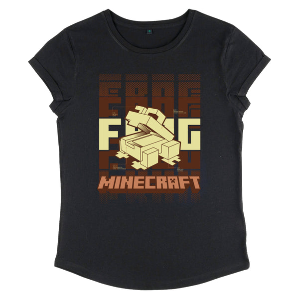 Minecraft Tričko Dámské (Blueprint Frog)
