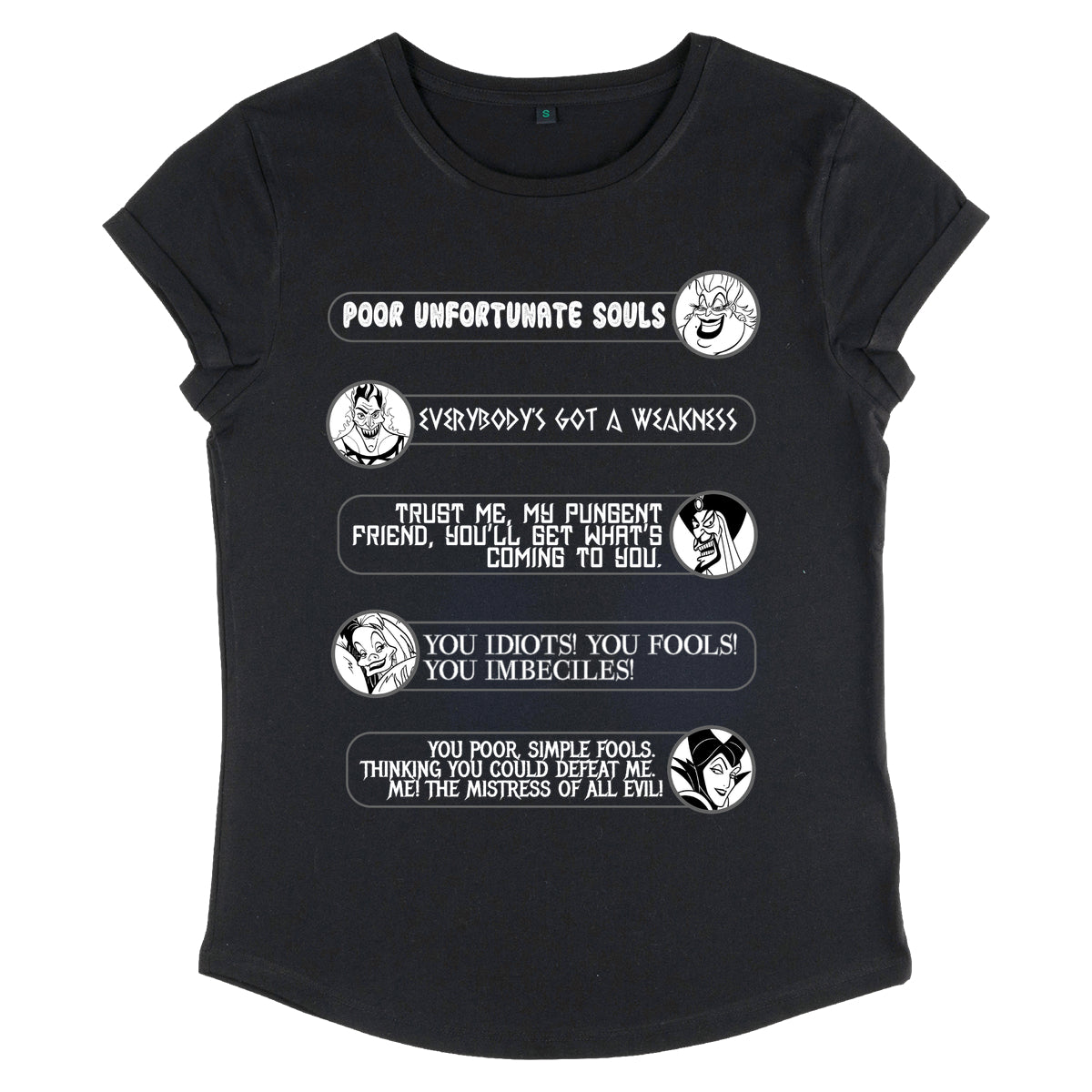 Villains Tričko Dámské (Villain Quotes)