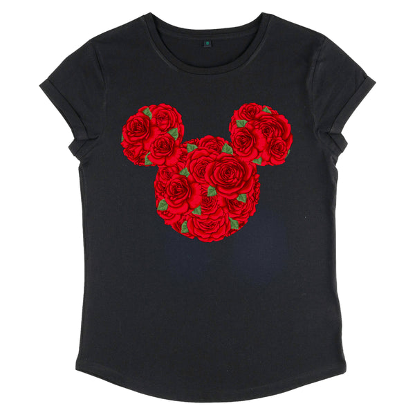 Mickey Classic Tričko Dámské (Valentine's Day Mickey Mouse Roses)