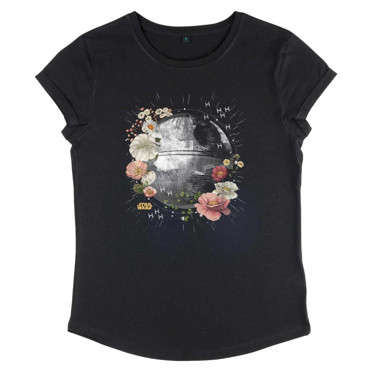 Star Wars Tričko Dámské (Floral Death Star)