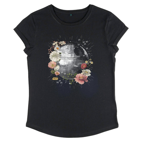 Star Wars Tričko Dámské (Floral Death Star)