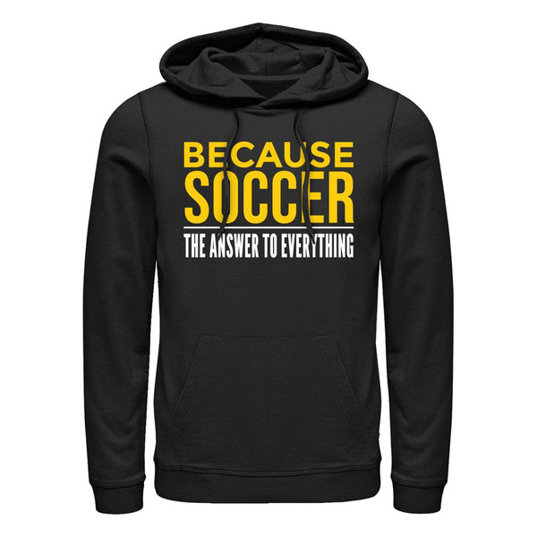 Protože Fotbal Mikina s Kapucí (Because Soccer Hoodie)