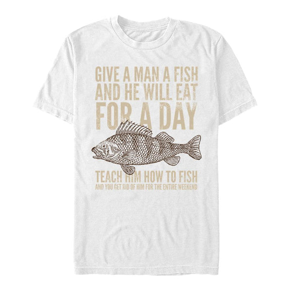 Geben Sie Männern Fischt-Shirt (Geben und Fisch-T-Shirt)