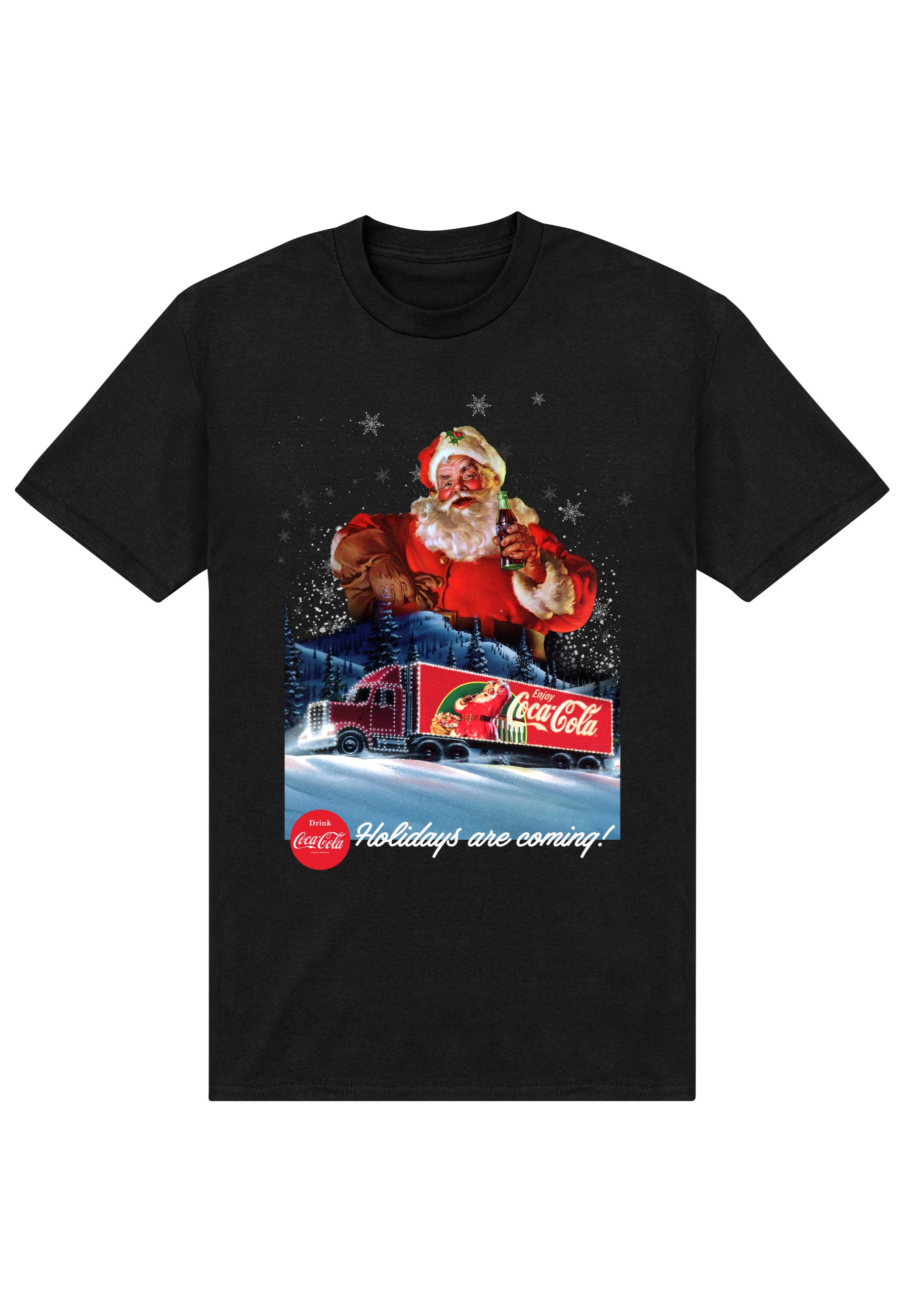 Coca Cola Tričko Unisex (Santa Holidays Are Coming)