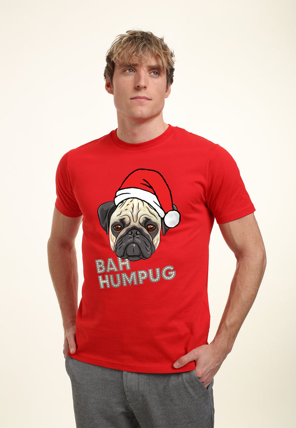 Mops Weihnachts-T-Shirt (Weihnachts-Mops-T-Shirt)