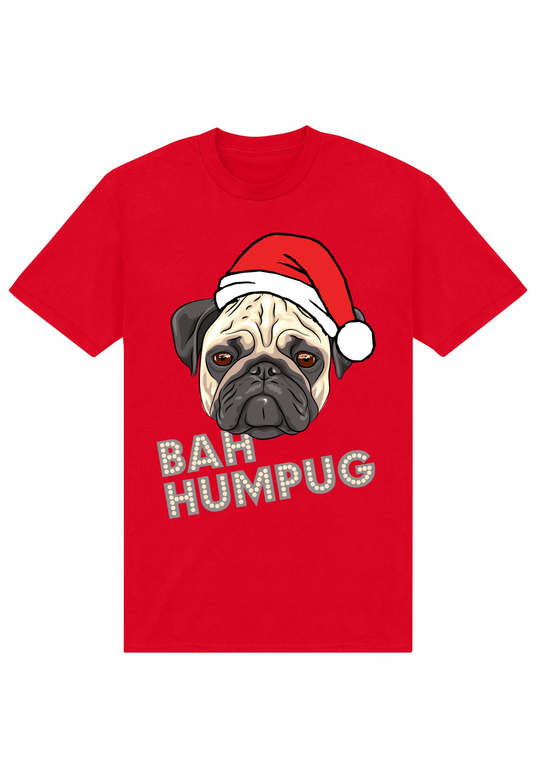 Mops Weihnachts-T-Shirt (Weihnachts-Mops-T-Shirt)