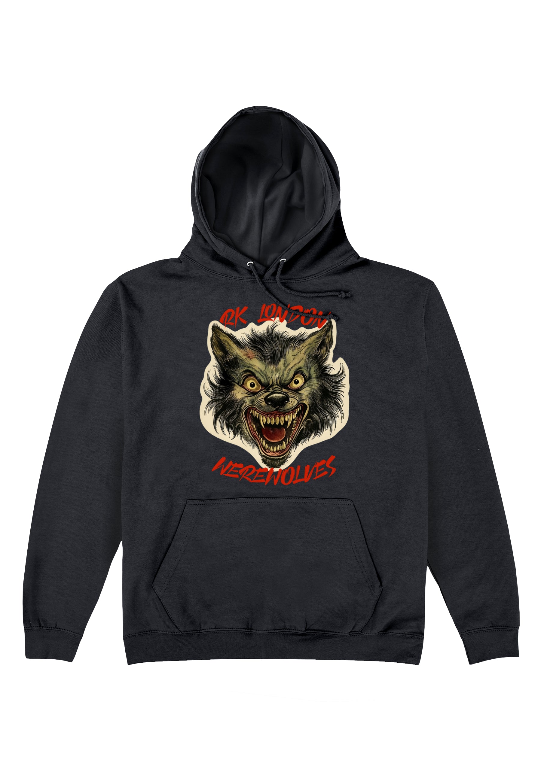 Werwolf Black Sweatshirt (RK London - Werwölfe Hoodie)