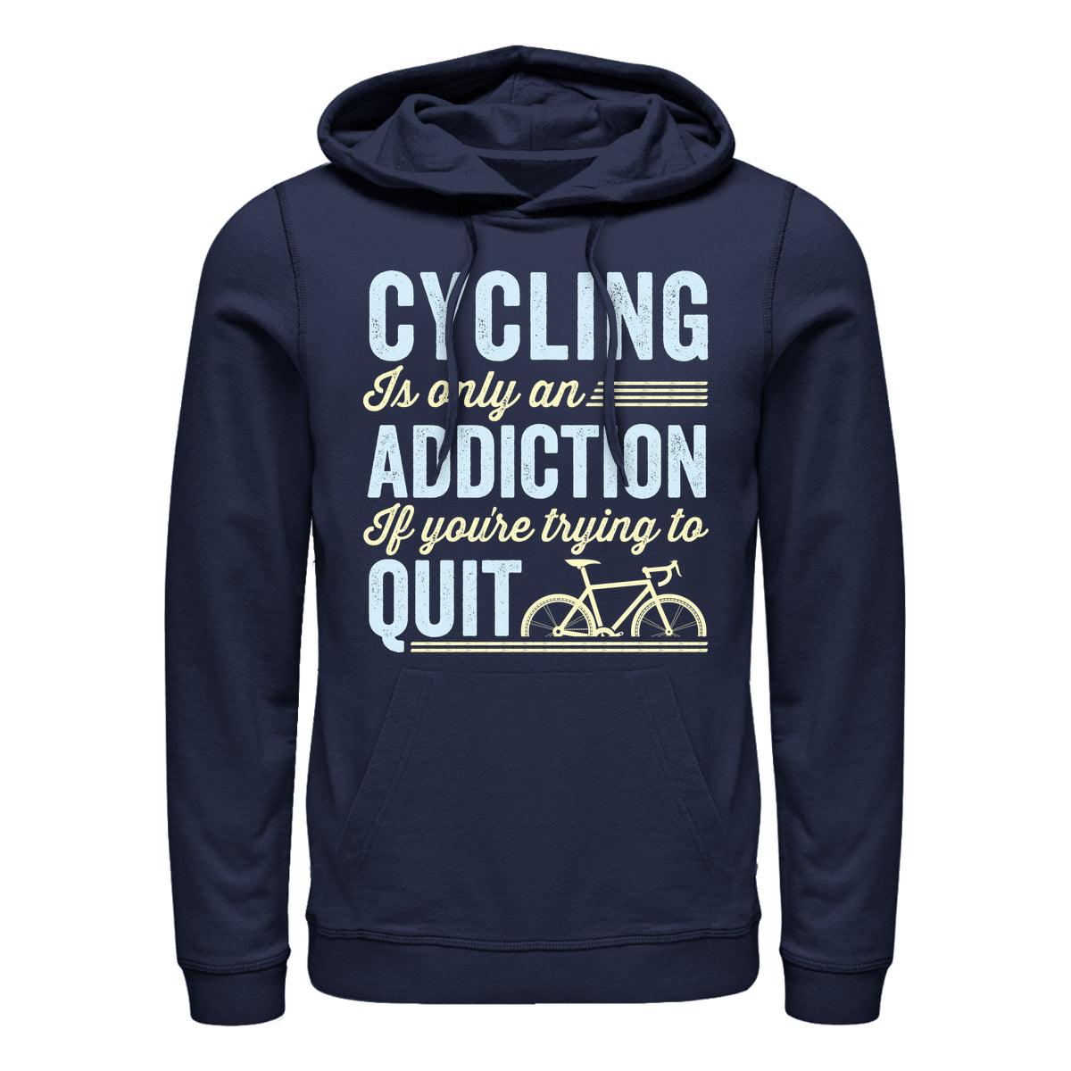 Das Radfahren macht ein süchtig machendes Kapuzen -Sweatshirt (Cycling Addiction Hoodie)