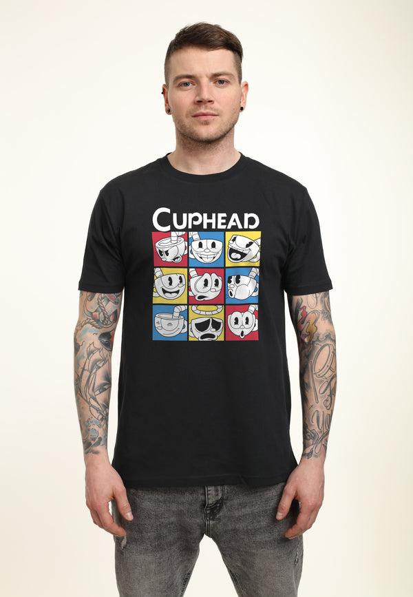 Cuphead Tričko (Cuphead - Expressions T-shirt)