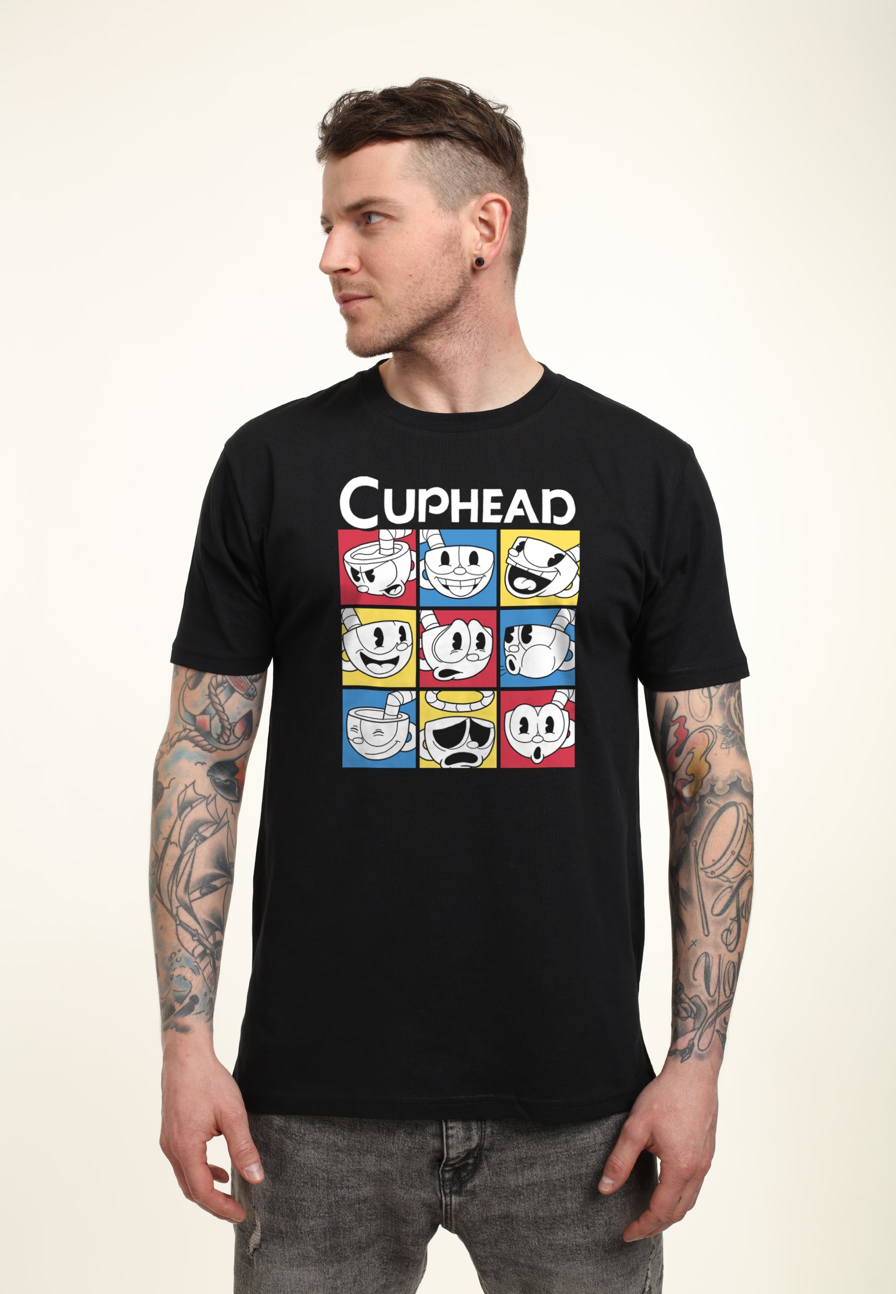 Cuphead Tričko (Cuphead - Expressions T-shirt)