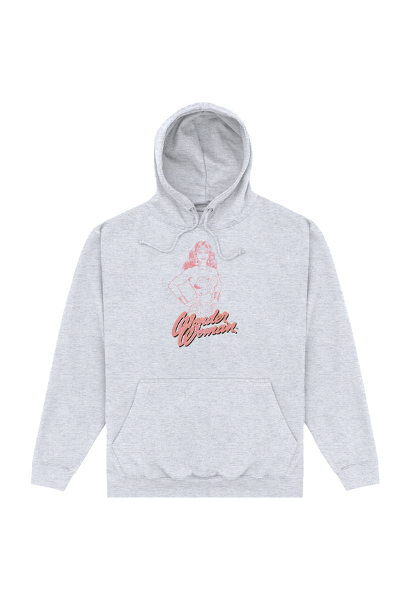 Wonder Woman Mikina Unisex (Pink Outline)
