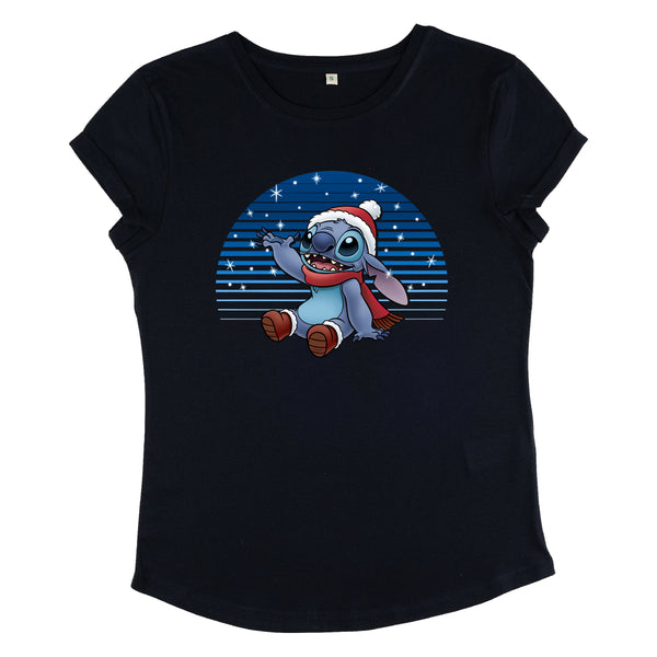 Lilo & Stitch Tričko Dámské (Snowing Stitch)