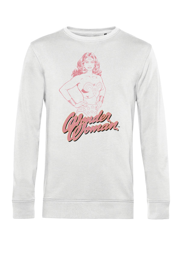 Wonder Woman Mikina Unisex (Pink Outline)