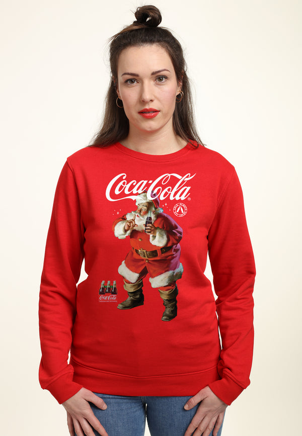 Coca Cola Mikina Unisex (Quiet Santa)