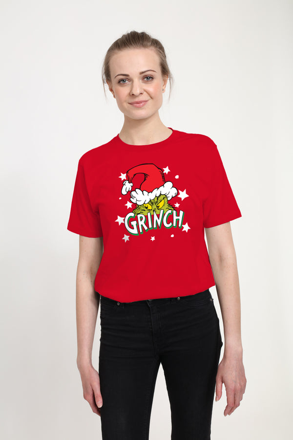 The Grinch Tričko Unisex (Santa Stars Graphic)