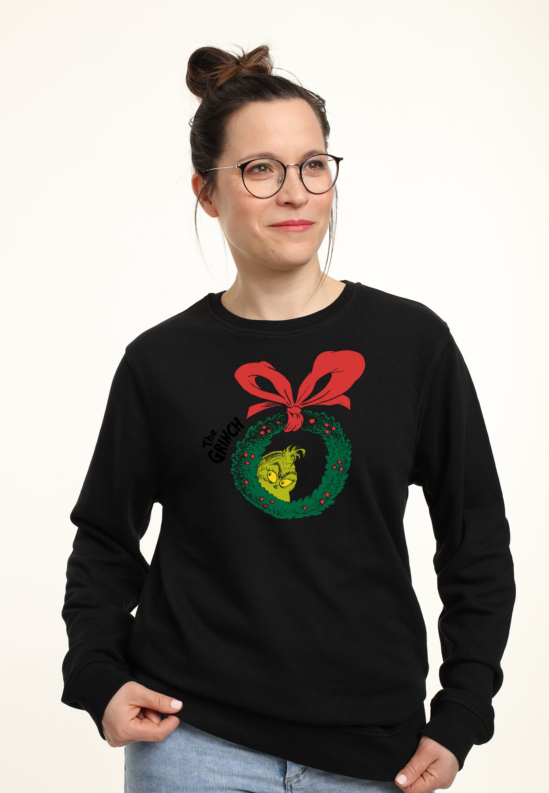 The Grinch Mikina Unisex (Christmas Wreath Graphic)