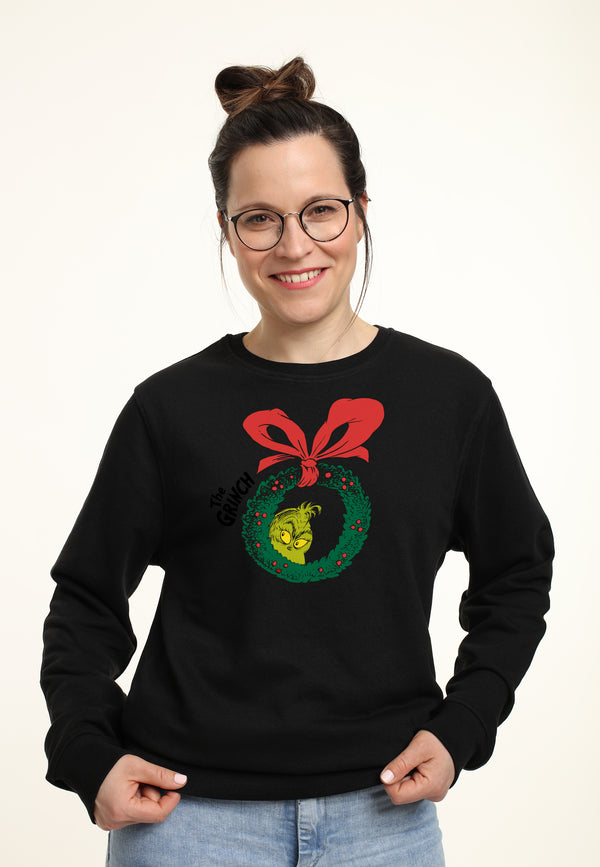 The Grinch Mikina Unisex (Christmas Wreath Graphic)