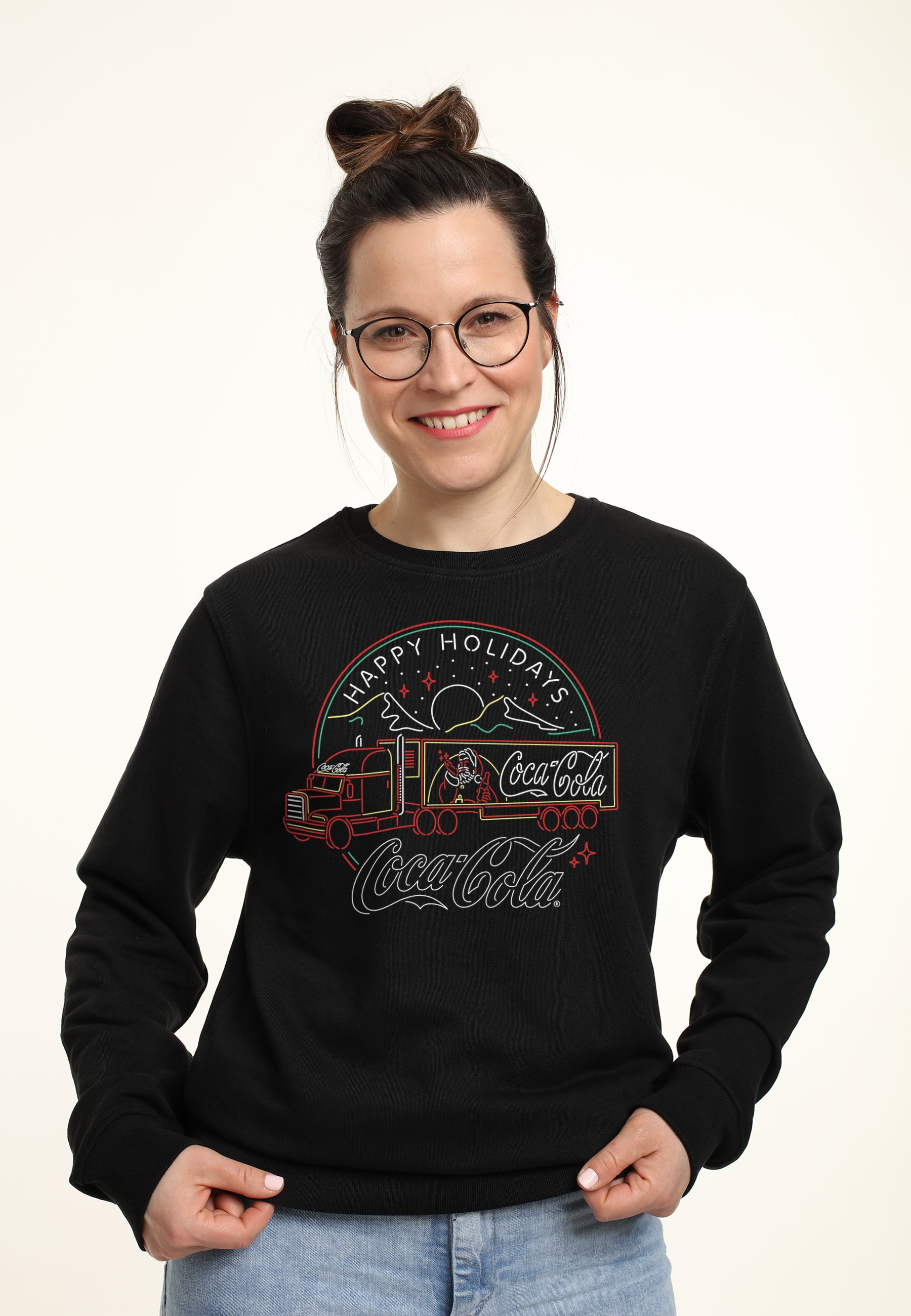 Coca Cola Mikina Unisex (Neon Truck)