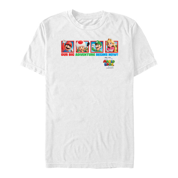 Super Mario Tričko Unisex (Big Adventure Horizontal Tiles)