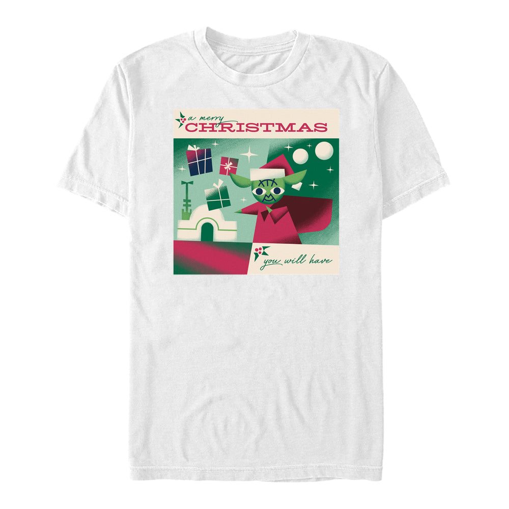 Star Wars Tričko Unisex (Merry Yoda Xmas)