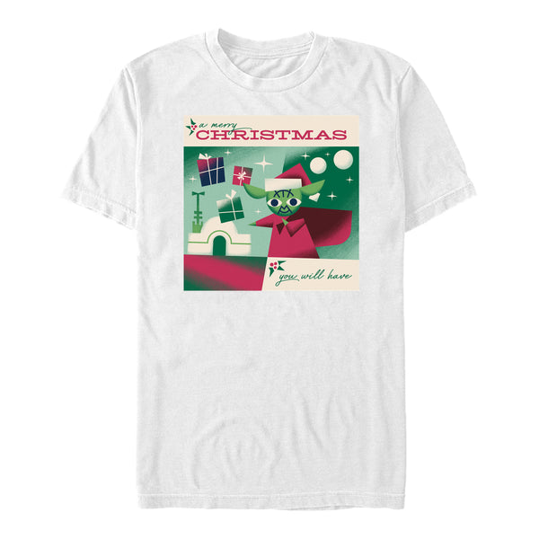 Star Wars Tričko Unisex (Merry Yoda Xmas)