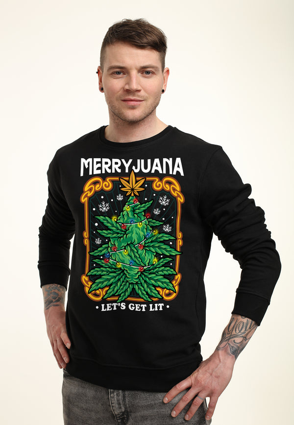 Weihnachtskannabis -Sweatshirt (Weihnachten Merryjuana Sweatshirt)