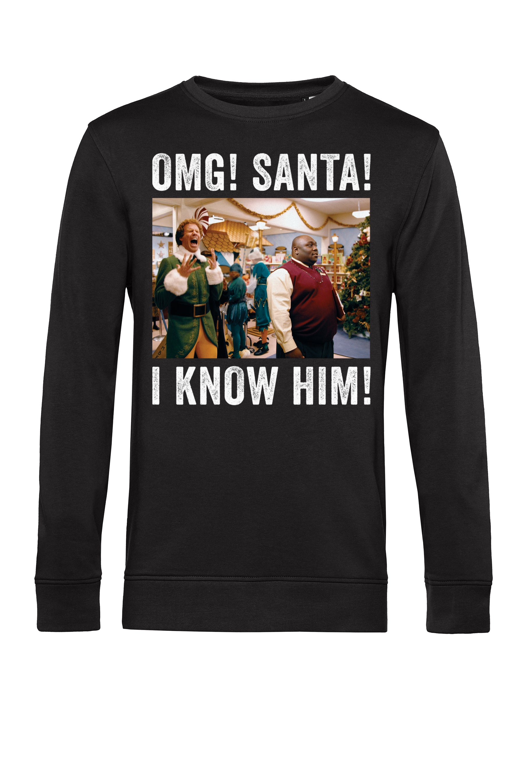 Elf Mikina Unisex (Elf OMG Santa Photo)