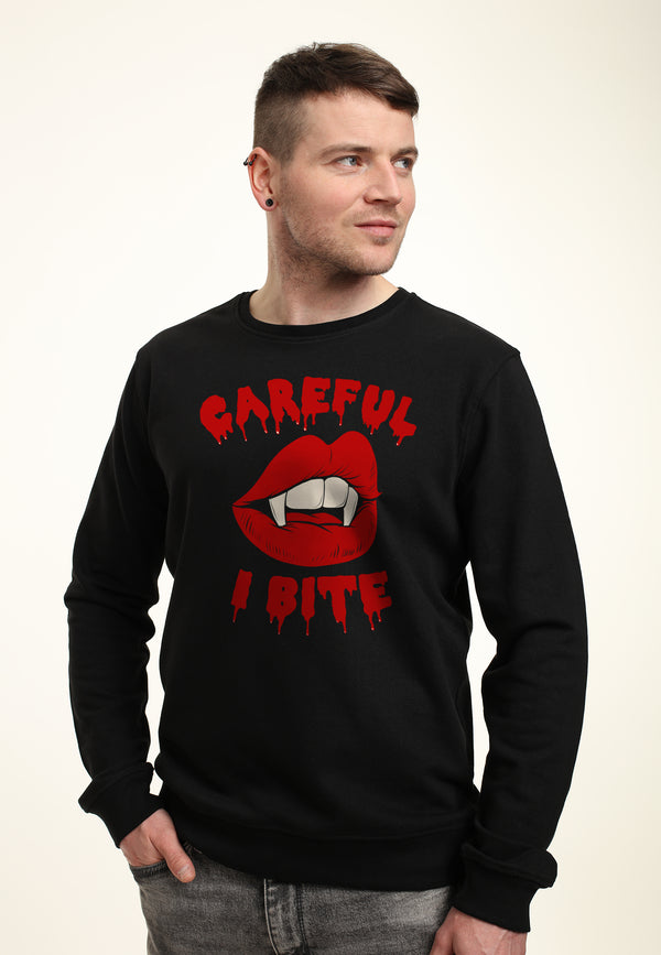 Sorgfältig! Ich beiße Sweatshirt (vorsichtig, ich beiße Sweatshirt)