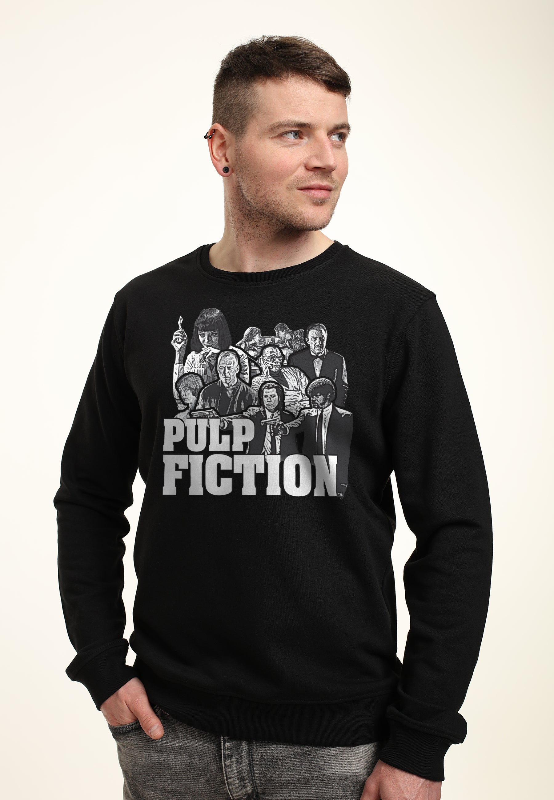 Pulp Fiction Mikina Unisex (Cast Graphic)