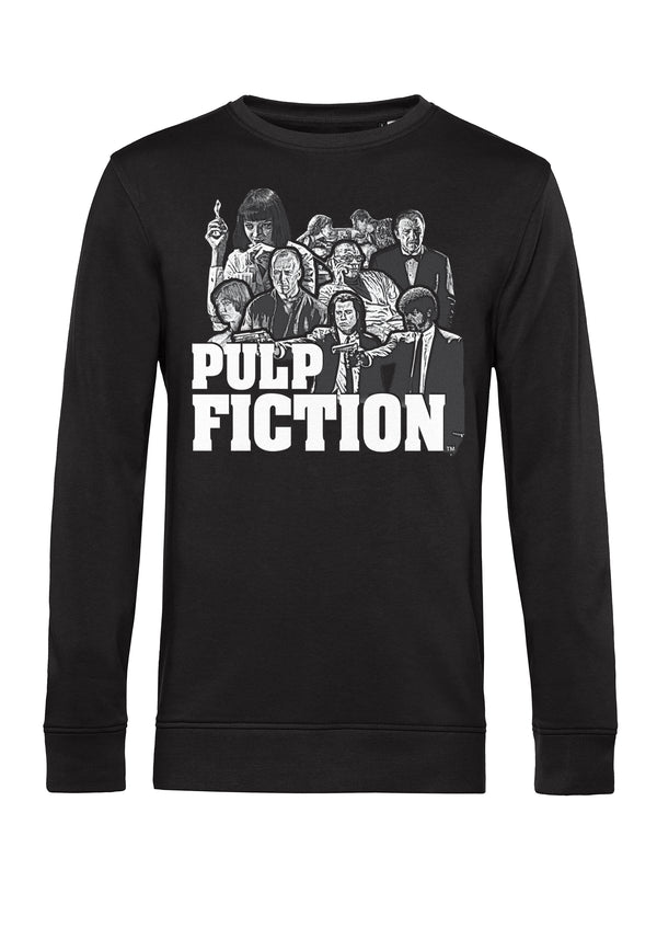 Pulp Fiction Mikina Unisex (Cast Graphic)
