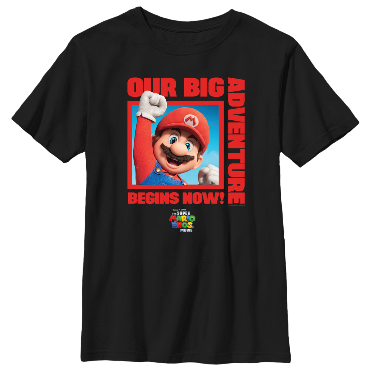 Super Mario Tričko Dětské (Mario Big Adventure Square)