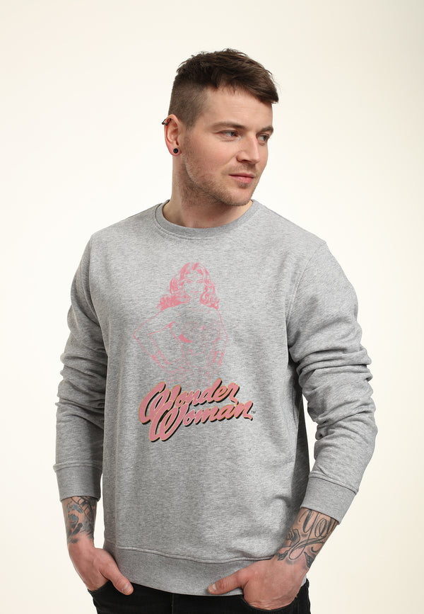 Wonder Woman Mikina Unisex (Pink Outline)