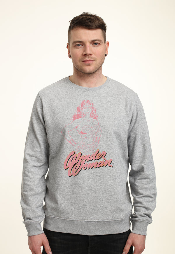 Wonder Woman Mikina Unisex (Pink Outline)
