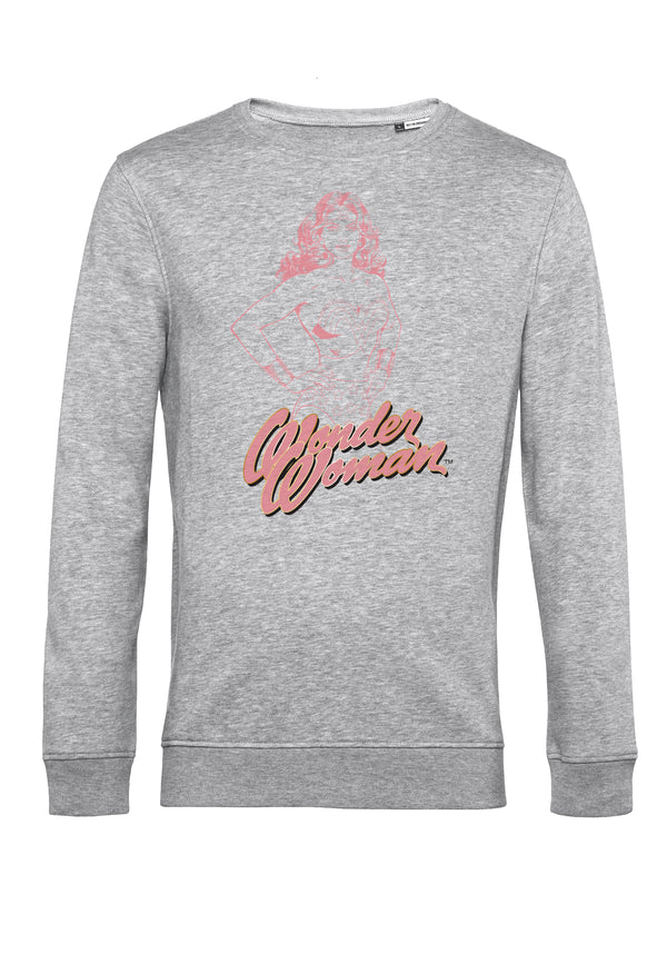 Wonder Woman Mikina Unisex (Pink Outline)