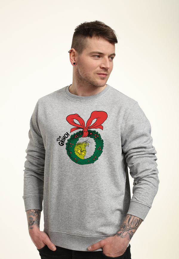 The Grinch Mikina Unsiex (Christmas Wreath Graphic)