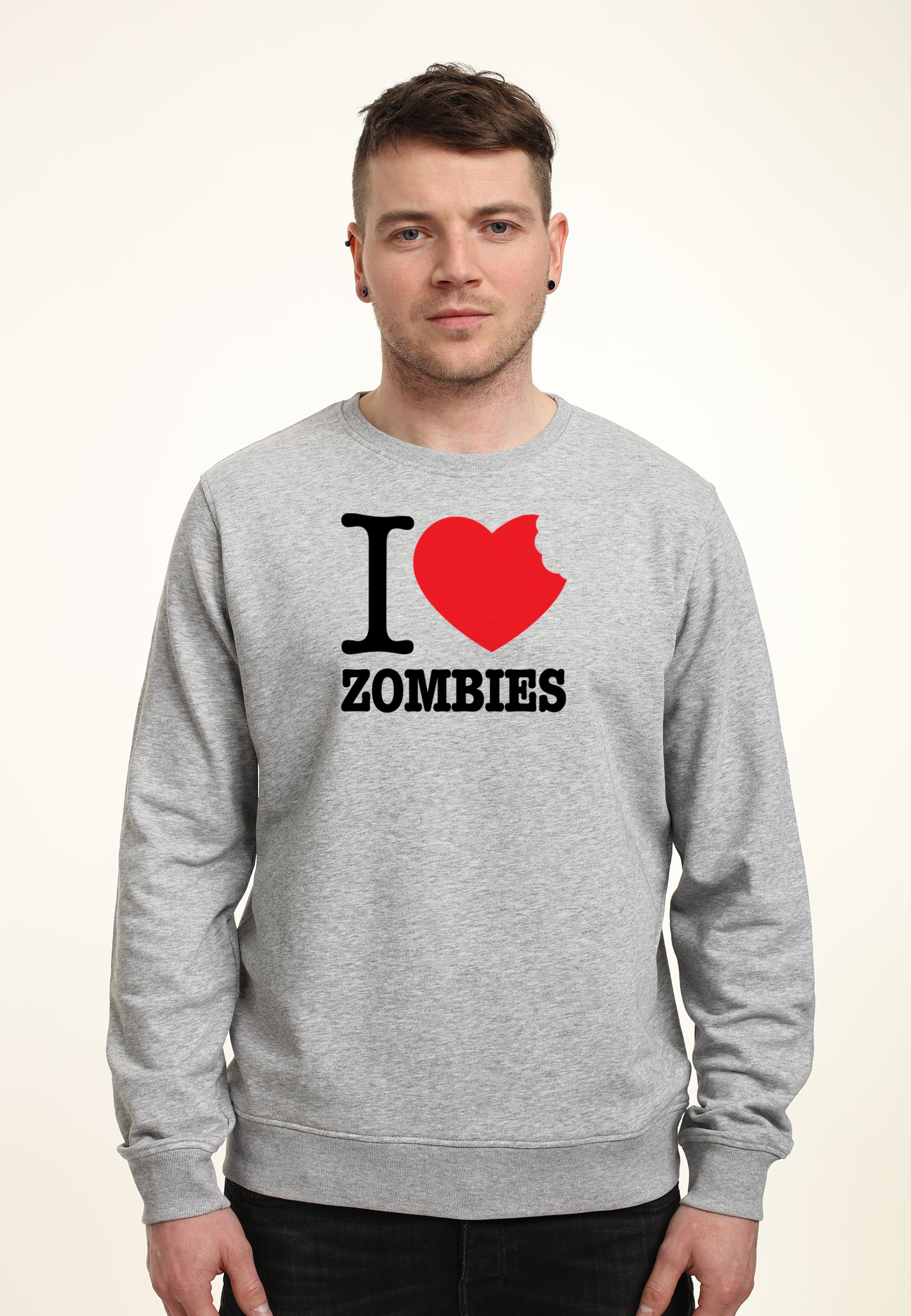 Ich liebe Zombie Sweatshirt (ich Herz Zombies Sweatshirt)