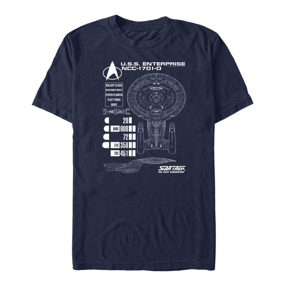 Star Trek Tričko Unisex (Ship Schematics)