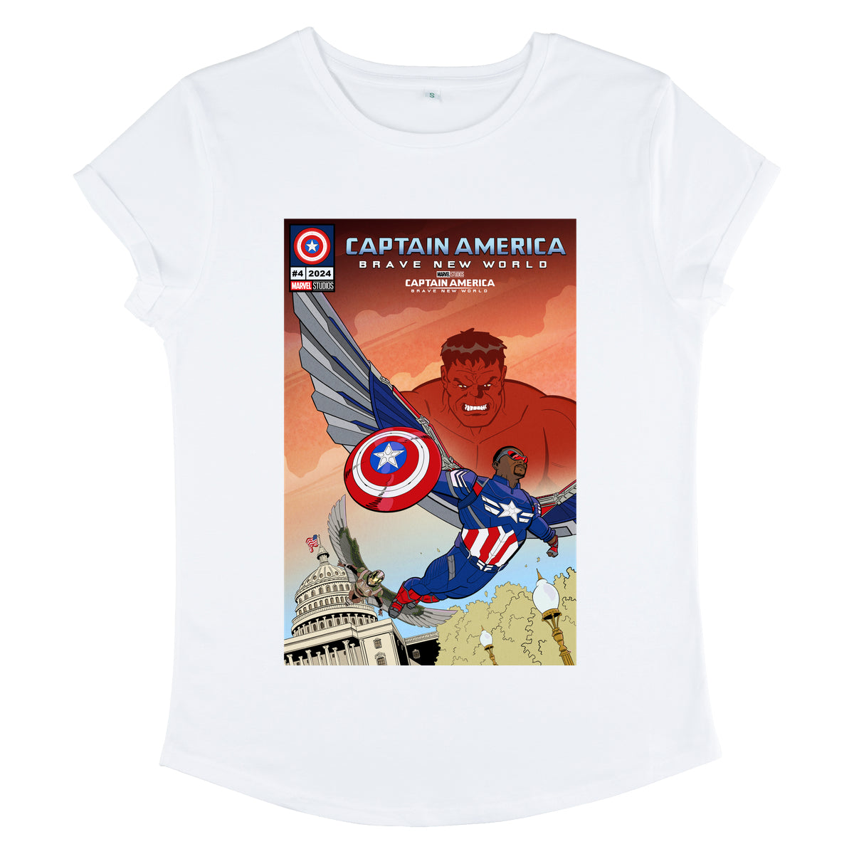 Marvel Captain America: Brave New World Tričko Dámské (New Captain America)