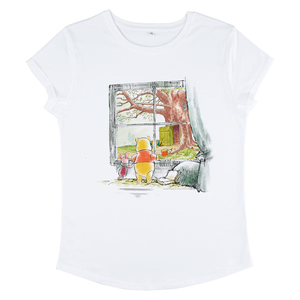 Winnie the Pooh Tričko Dámské (Winnie Window)
