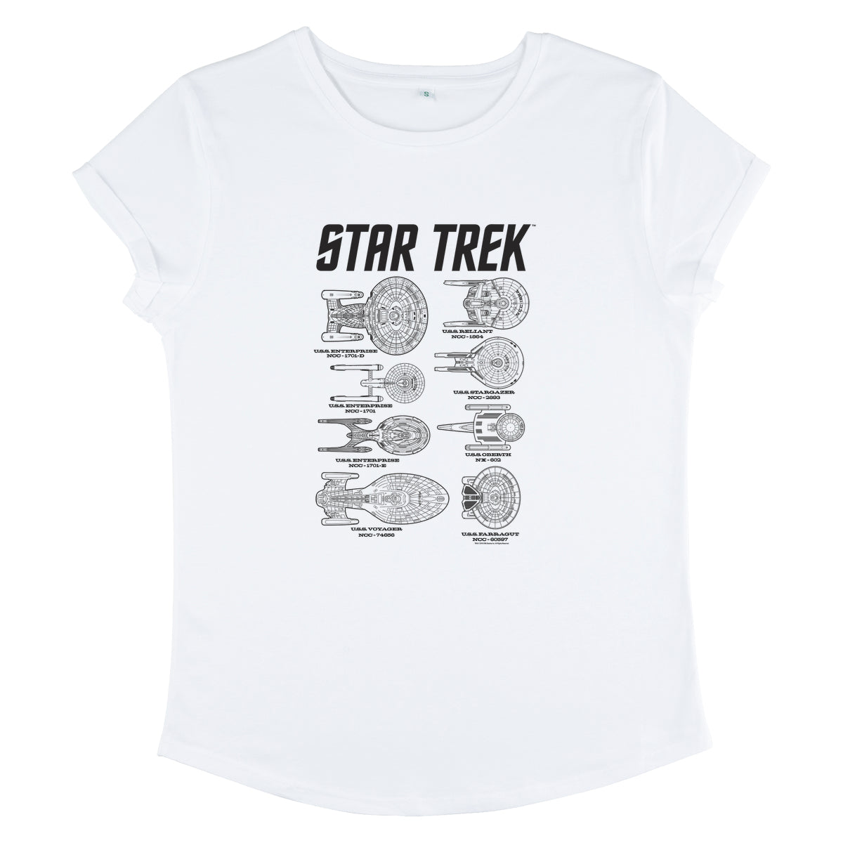 Star Trek Tričko Dámské (Ships of Trek)
