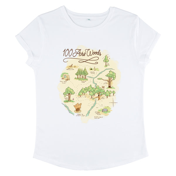 Winnie the Pooh Tričko Dámské (Acre Map)