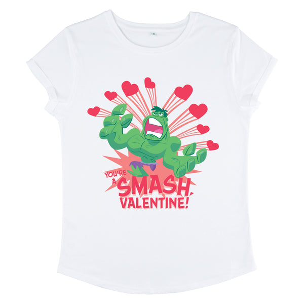 Hulk Dámské Valentýnské Triko (Valentine's Day Hulk  Women's T-Shirt)